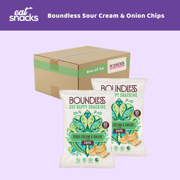 Boundless Sour Cream & Onion Chips 24 x 32g