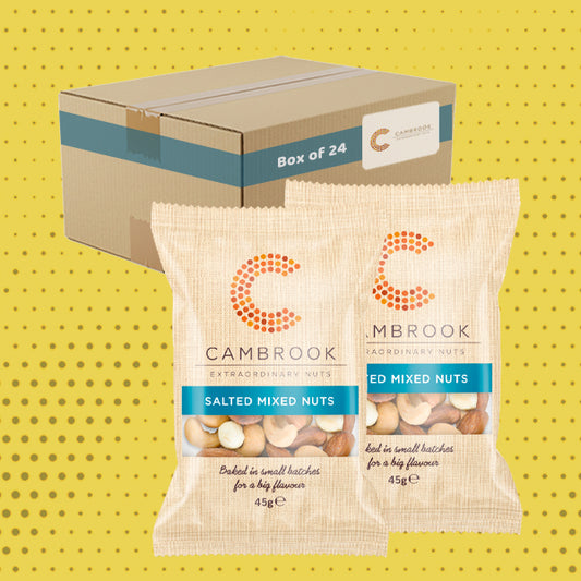 Cambrook Baked and Salted Mixed Nuts 24 x 45g