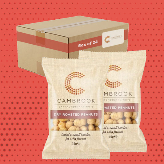 Cambrook Dry Roasted Peanuts 24 x 45g