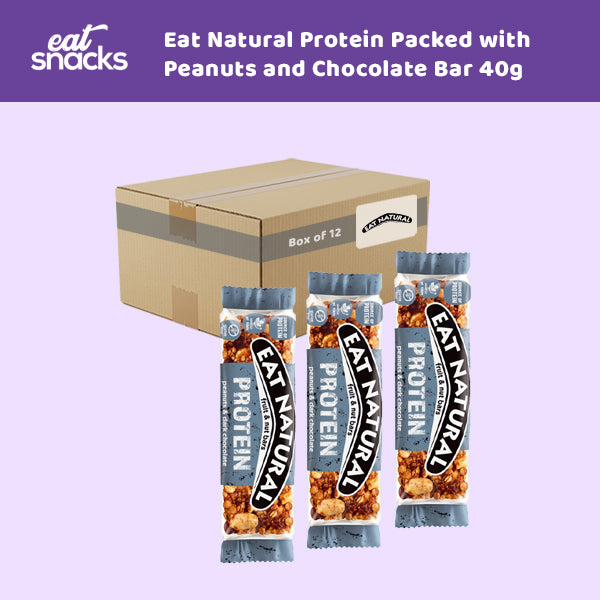 Eat Natural Protein Packed with Peanuts and Chocolate Bar 40g 0000465