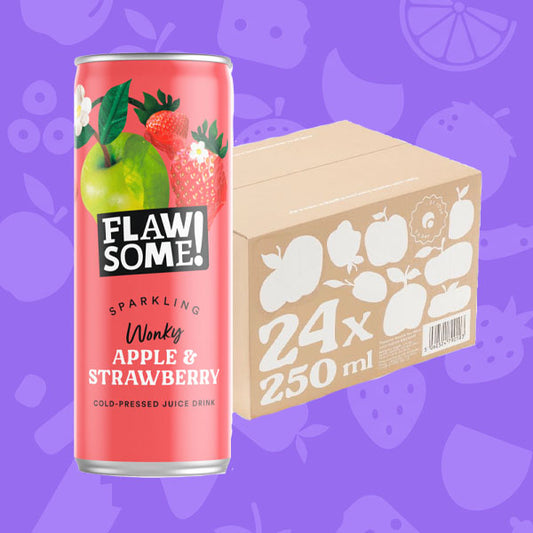 Flawsome! Lightly Sparkling Apple and Strawberry Juice 24x250ml