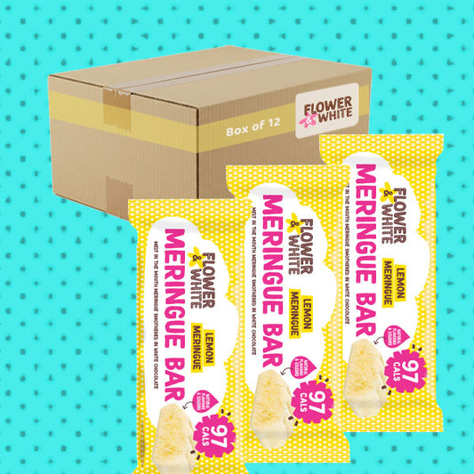 Flower & White Lemon Meringue Bar 12 x 20g