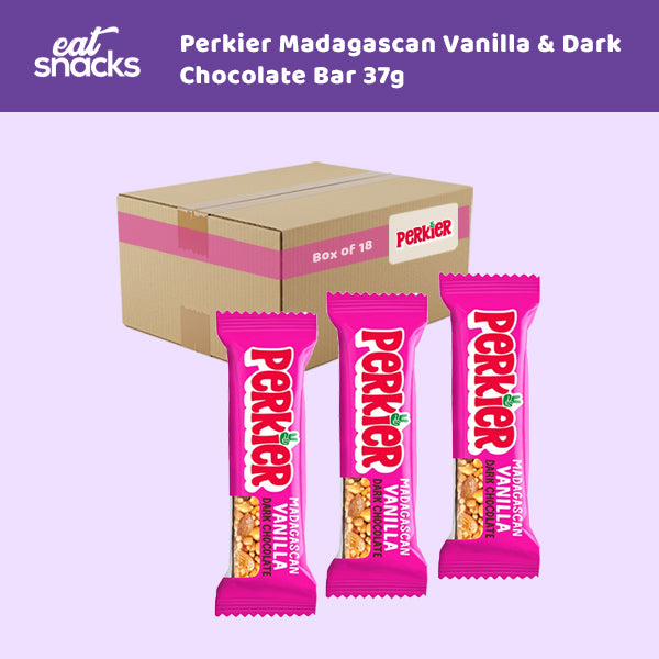 Perkier Madagascan Vanilla & Dark Chocolate Bar 37g 0000471