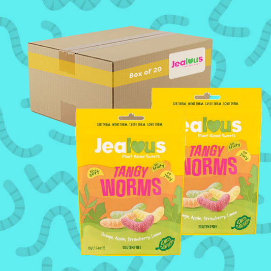 Plant-Based Tangy Worms By Jealous 20 x 24g