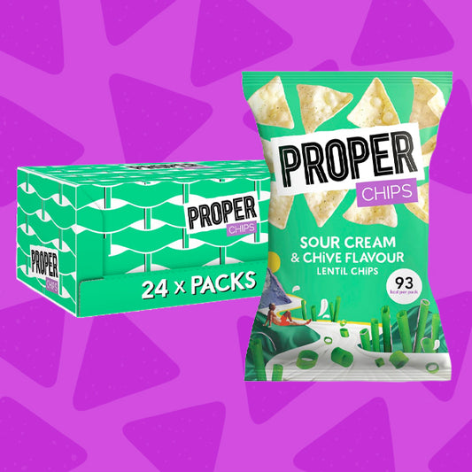 Proper Sour Cream and Chives Crisps 24 x 20g