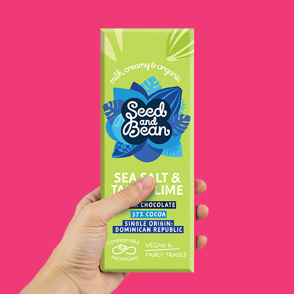 Seed & Bean – Sea Salt & Tangy Lime x10 Bars