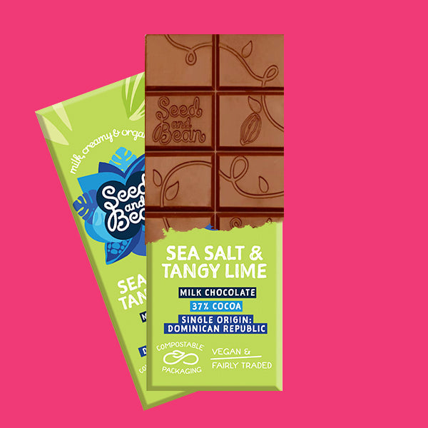 Seed & Bean – Sea Salt & Tangy Lime x10 Bars