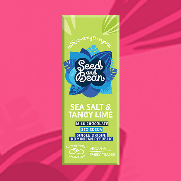 Seed & Bean – Sea Salt & Tangy Lime x10 Bars