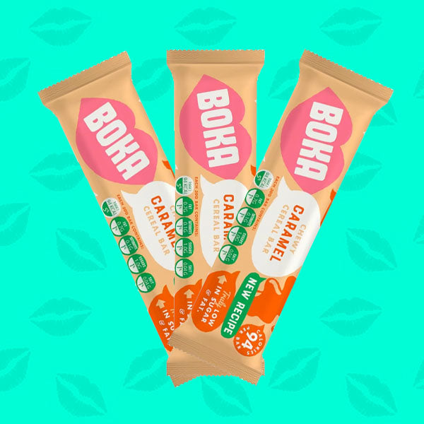 Chewy Caramel Cereal Bar from Boka 24 x 30g