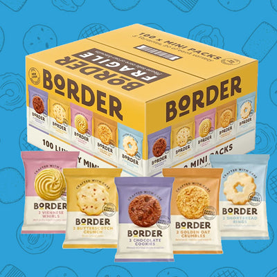 Border Biscuits 100 Packs, 2 per pack, Individually Wrapped 0000359