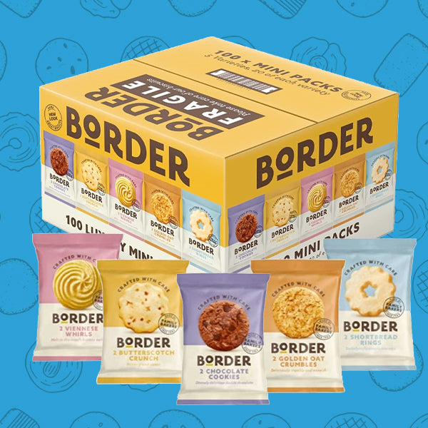 Border Biscuits 100 Packs, 2 per pack, Individually Wrapped 0000359