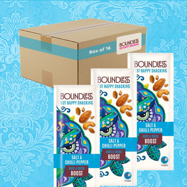 Boundless Salt & Chilli Pepper Nuts & Seeds 16 x 25g