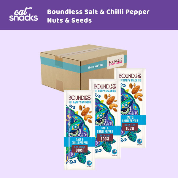 Boundless Salt & Chilli Pepper Nuts & Seeds 16 x 25g