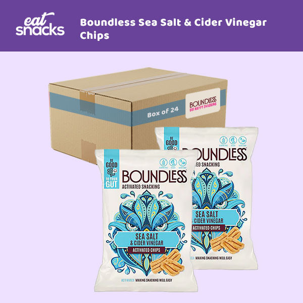 Boundless Sea Salt & Cider Vinegar Chips 24 x 32g