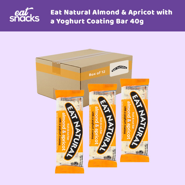 Eat Natural Almond & Apricot with a Yoghurt Coating Bar 40g 0000468