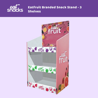 Snack Display Boxes Eatfruit Branded Snack Stand - 3 Shelves – Eatsnacks Healthy Snacks and ...