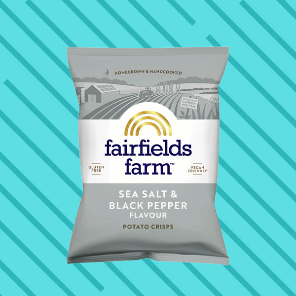Fairfields Farm Sea Salt & Black Pepper Crisps 40g 0000481