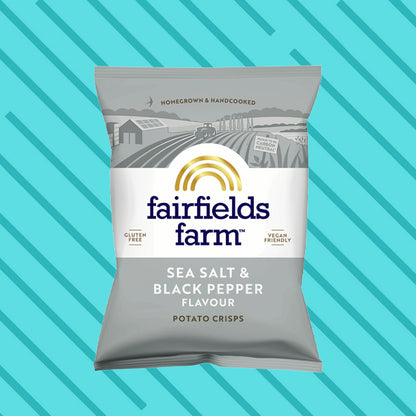 Fairfields Farm Sea Salt & Black Pepper Crisps 40g 0000481