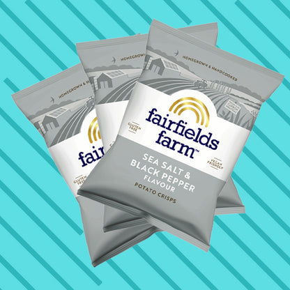 Fairfields Farm Sea Salt & Black Pepper Crisps 40g 0000481