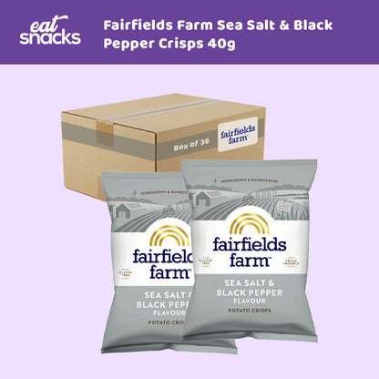 Fairfields Farm Sea Salt & Black Pepper Crisps 40g 0000481