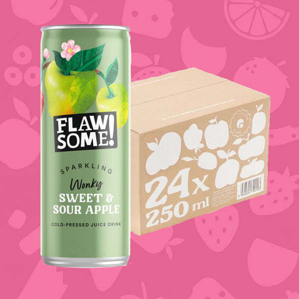 Flawsome! Lightly Sparkling Sweet and Sour Apple Juice 24x250ml