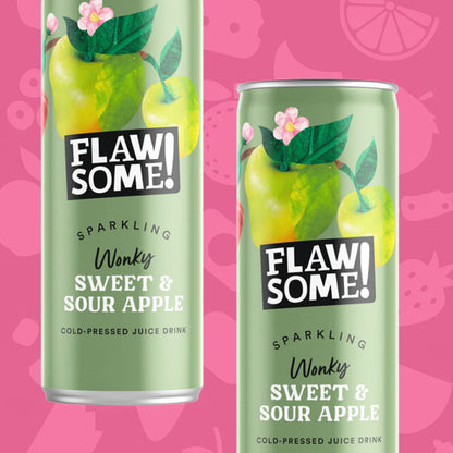 Flawsome! Lightly Sparkling Sweet and Sour Apple Juice 24x250ml