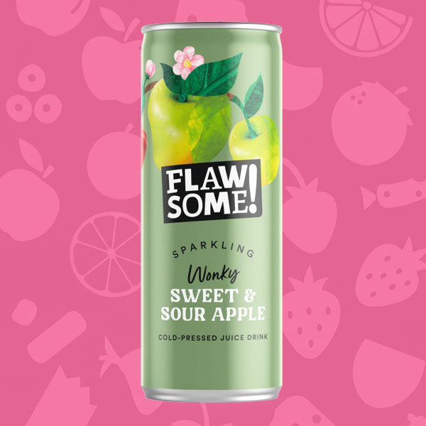 Flawsome! Lightly Sparkling Sweet and Sour Apple Juice 24x250ml