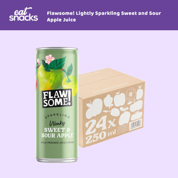 Flawsome! Lightly Sparkling Sweet and Sour Apple Juice 24x250ml