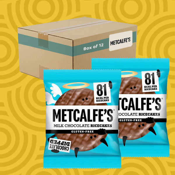 Metcalfe's Milk Chocolate Ricecakes 12 x 34g
