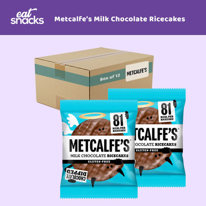 Metcalfe's Milk Chocolate Ricecakes 12 x 34g