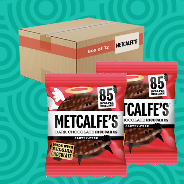 Metcalfe's Chocolate Rice Cakes Dark Chocolate 12 x 34g