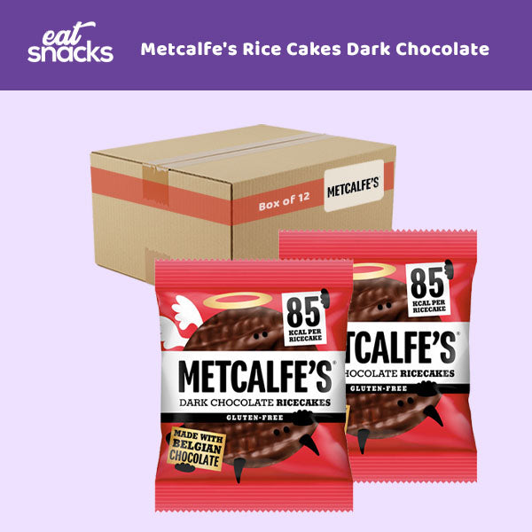 Metcalfe's Chocolate Rice Cakes Dark Chocolate 12 x 34g