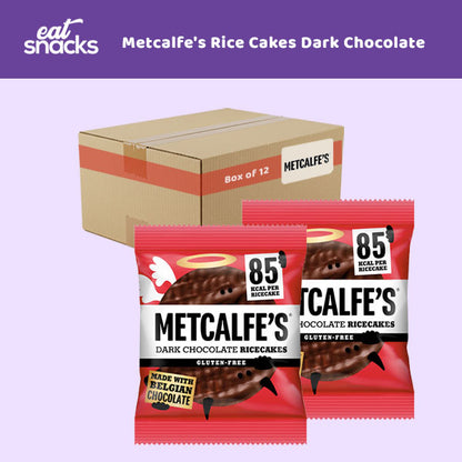 Metcalfe's Chocolate Rice Cakes Dark Chocolate 12 x 34g