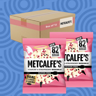 Metcalfe's Yogurt & Strawberry Rice Cakes 34g 0000394