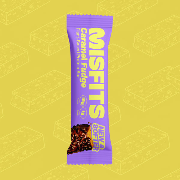 Misfits Caramel Fudge Protein Bar 50g 0000454