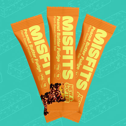 Misfits Peanut Butter Fudge Protein Bar 50g 0000455