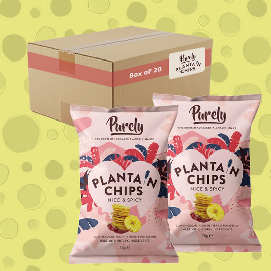 Purely Plantain Chips Nice & Spicy 28g 0000424
