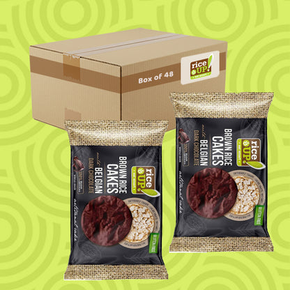 RiceUP! Brown Rice Cakes with Belgian Dark Chocolate 30g 0000403