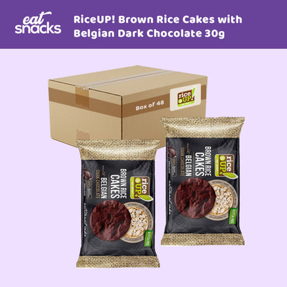 RiceUP! Brown Rice Cakes with Belgian Dark Chocolate 30g 0000403