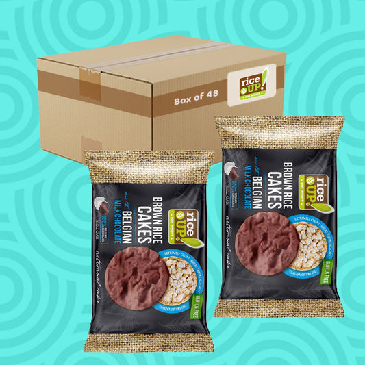 RiceUP! Brown Rice Cakes with Belgian Milk Chocolate 30g 0000402