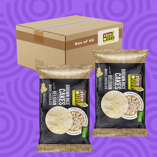 RiceUP! Brown Rice Cakes with Belgian White Chocolate 30g 0000401