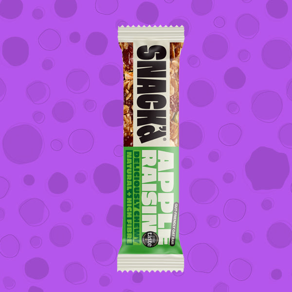 SNACK'd Apple & Raisin Gut Friendly Oat Bar 42g 0000475