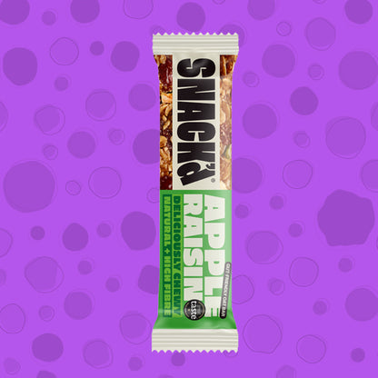 SNACK'd Apple & Raisin Gut Friendly Oat Bar 42g 0000475