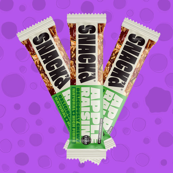 SNACK'd Apple & Raisin Gut Friendly Oat Bar 42g 0000475