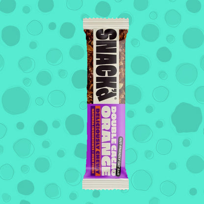SNACK'd Double Cacao & Orange Gut-Friendly Oat Bar 42g 0000473