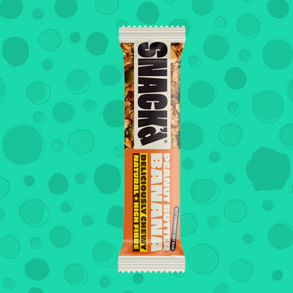 SNACK'd Peanut Butter & Banana Gut-Friendly Oat Bar 42g 0000472