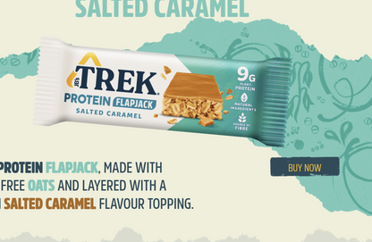 TREK Salted Caramel Protein Flapjacks 16 x 50g