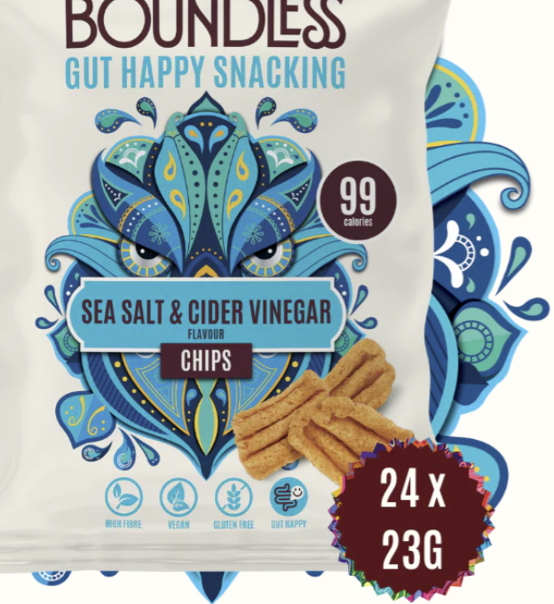 Boundless Sea Salt & Cider Vinegar Chips 24 x 32g