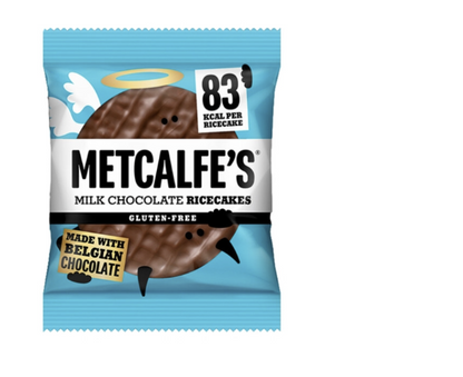 Metcalfe's Milk Chocolate Ricecakes 12 x 34g