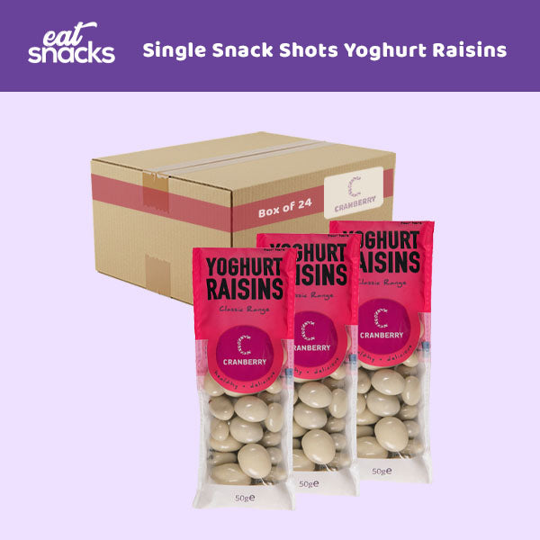 Single Snack Shots Yoghurt Raisins for the Office 24 x 50g